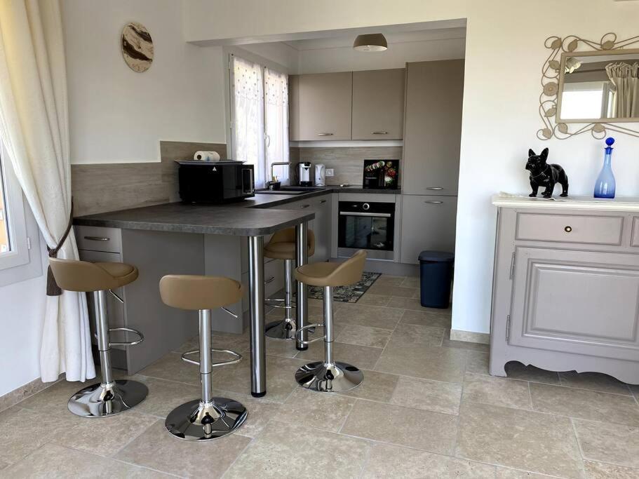 Agreable Appartement Vue Mer Les Issambres Kültér fotó
